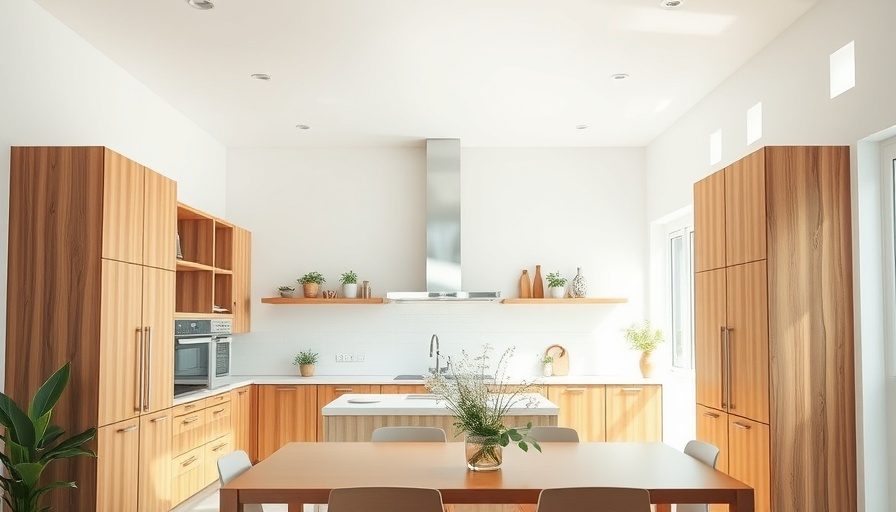 Modern kitchen with clean decor and natural light.