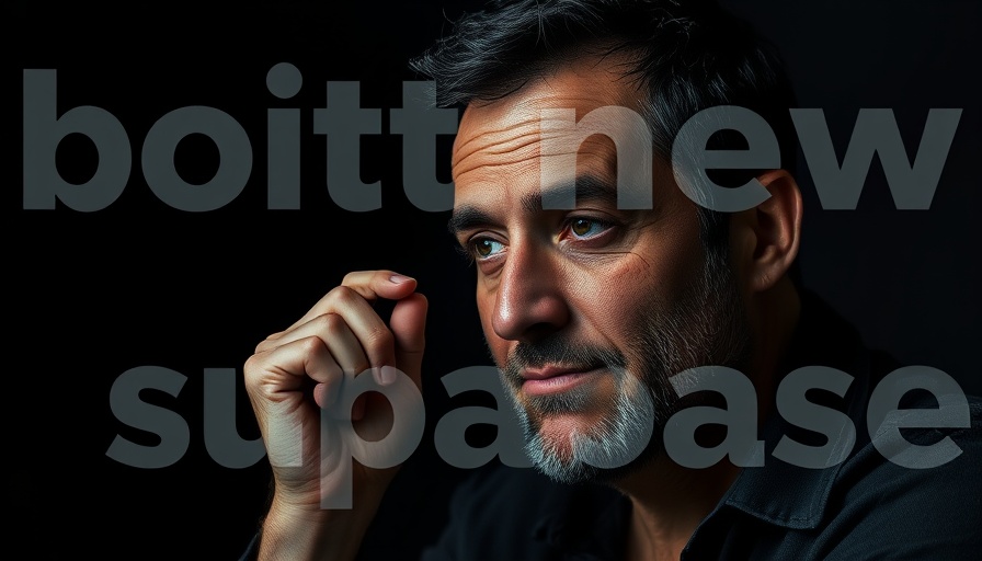 Replit AI App Development concept with a thoughtful man and tech text.