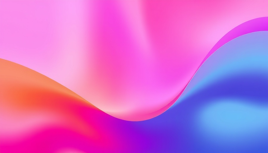 Vibrant abstract art with gradient hues, digital style.