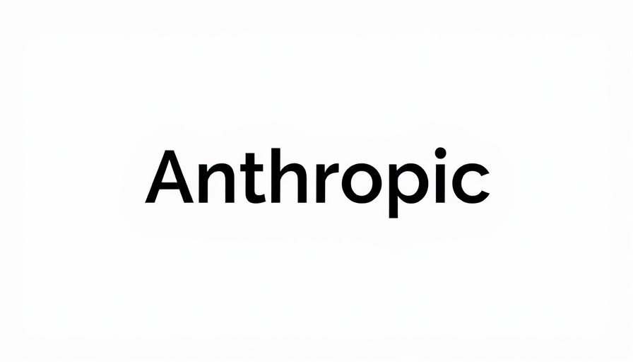Minimalistic 'Anthropic' logo on a white background
