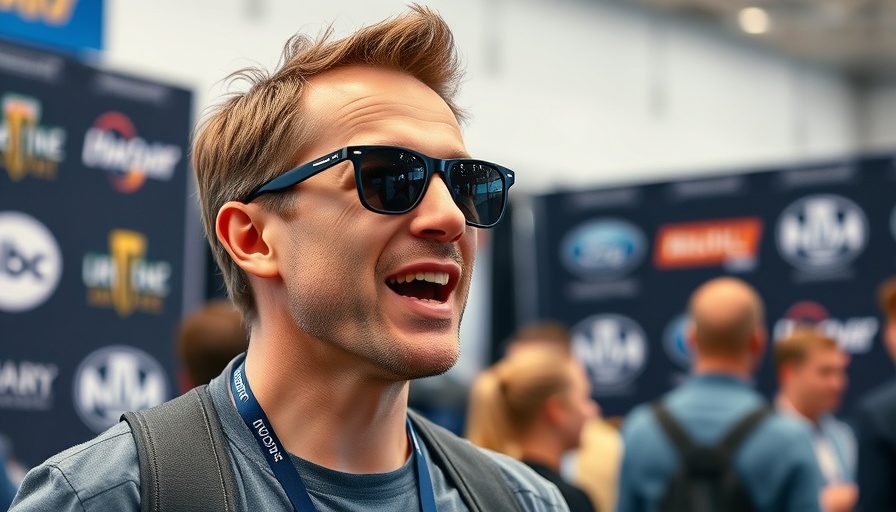 Casual man wearing sunglasses, speaking at an event about AI talent war at Meta.