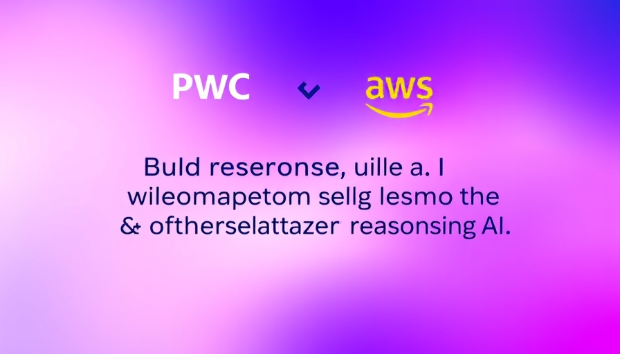 AWS and PwC partnership on responsible AI highlighted on gradient background