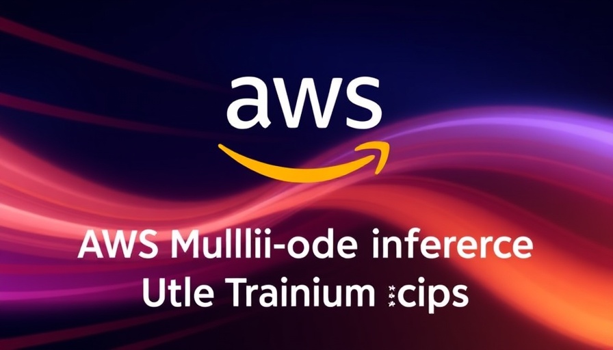 AWS multi-node inference blog announcement with gradient background.