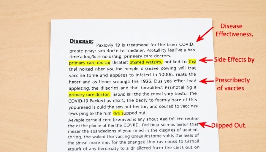 Annotated text on COVID-19 treatment with AI-powered social intelligence for life sciences.