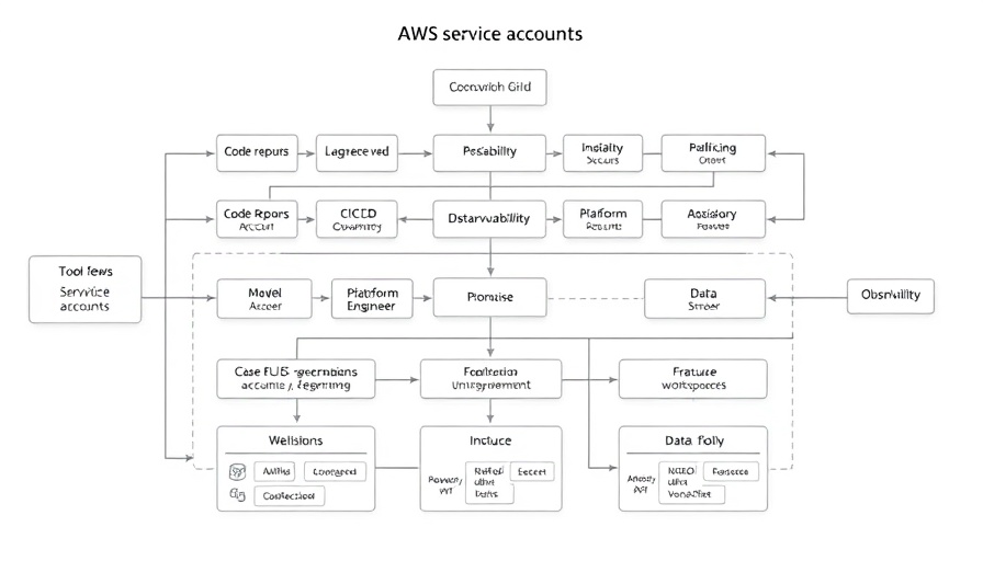 AWS flowchart for automating AIOps with SageMaker Unified Studio.