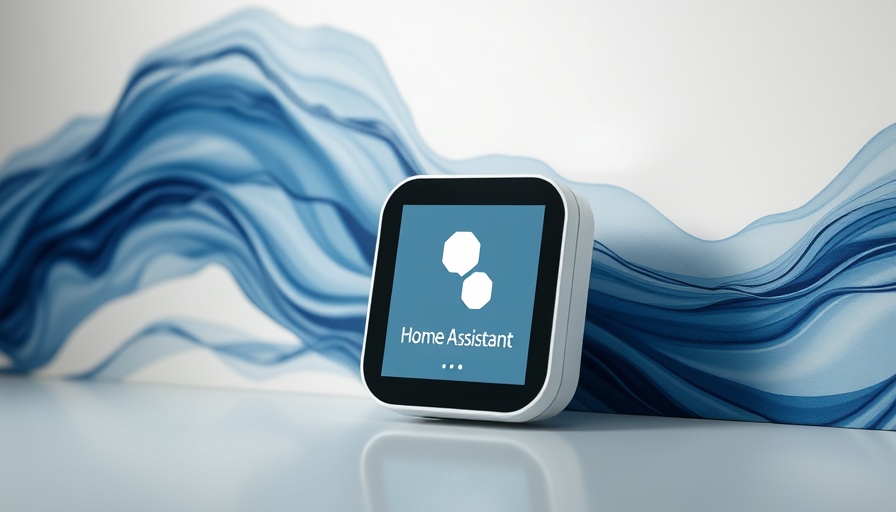 Zooz smart home device joins Home Assistant program in a modern abstract setting.