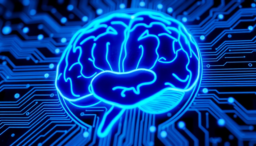 Futuristic neon circuit brain highlighting AI recording issues.