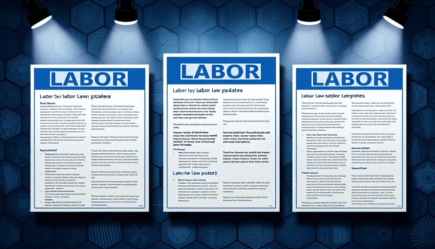 Labor law updates 2025 poster collage with spotlight feature