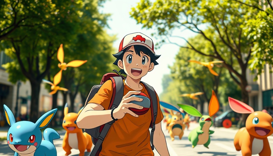 Dynamic scene from Pokémon Legends: Z-A Demo showing a trainer and Pokémon in a park.
