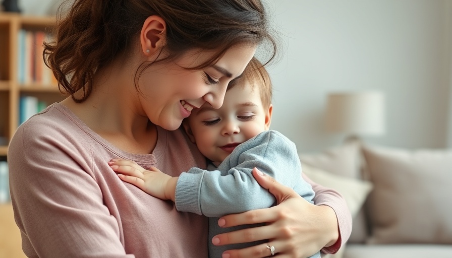 Warm mother-child moment in cozy room for calming preschoolers