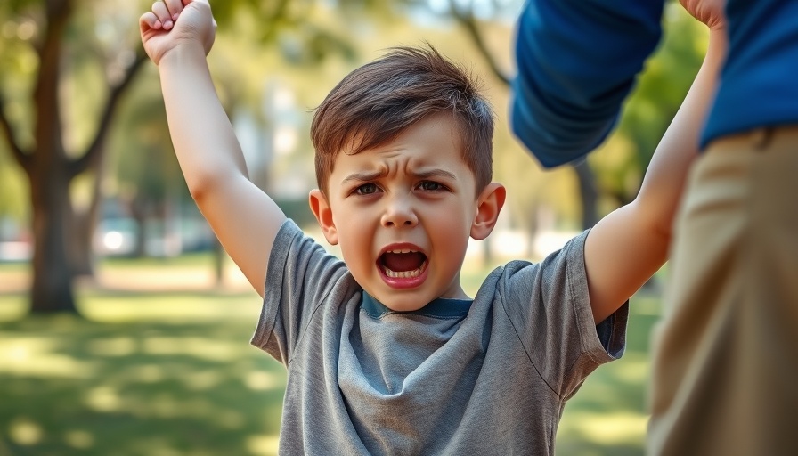 Toddler expressing frustration outdoors, toddler behavior tips.