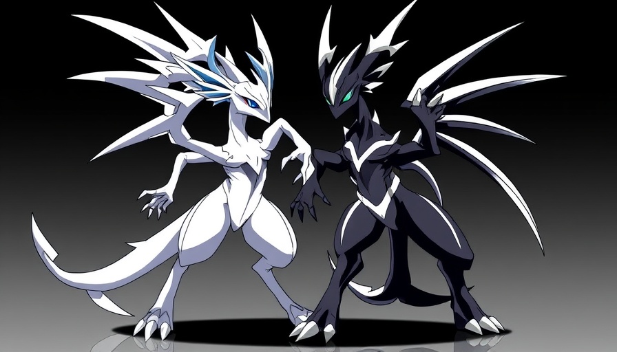 Reshiram and Zekrom from Pokémon Black and White remake