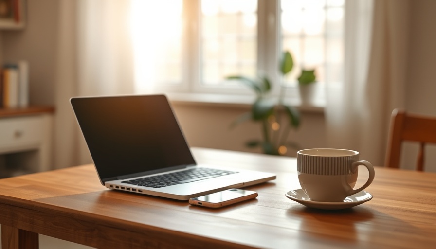 Laptop and smartphone comparison workspace.