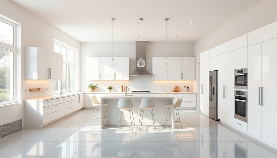 Modern home trends in Omaha, featuring sleek kitchen interior.