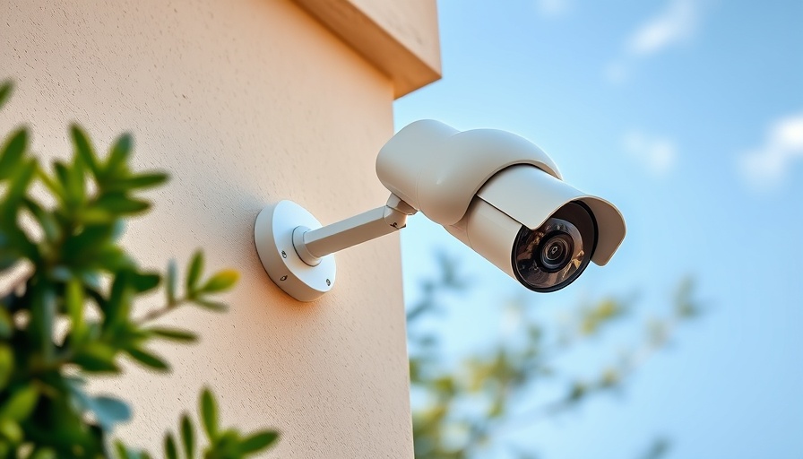 4K solar-powered security camera mounted outside in daylight.