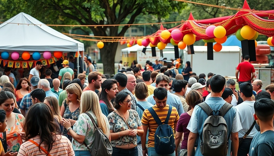 Vibrant community gathering at Omaha community events
