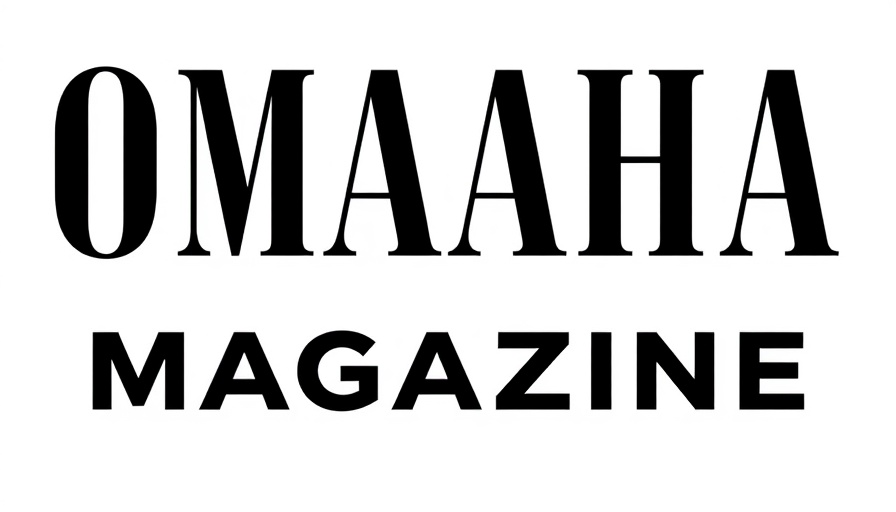 Omaha Magazine logo in bold serif typography, modern look.