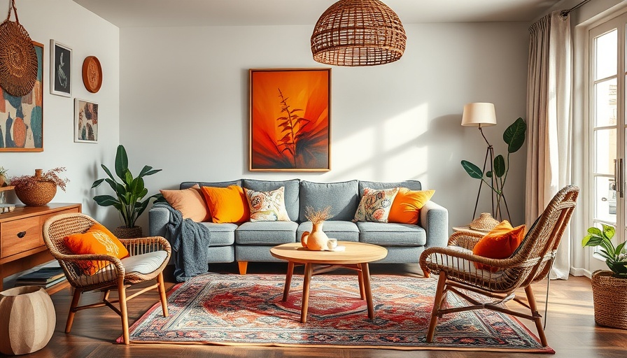 Cozy fiber-connected home interior in Omaha with vibrant decor.