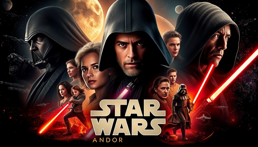 Dramatic Andor series poster illustrating leadership lessons.