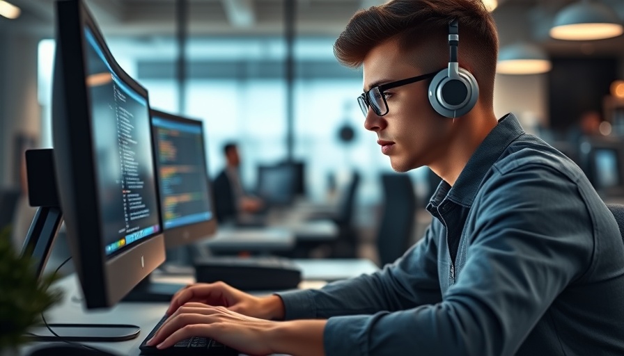 Startup vibe coding tools workstation with focused individual