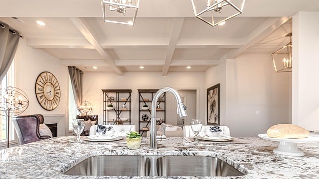 Modern kitchen with elegant countertop colors that upgrade a kitchen.