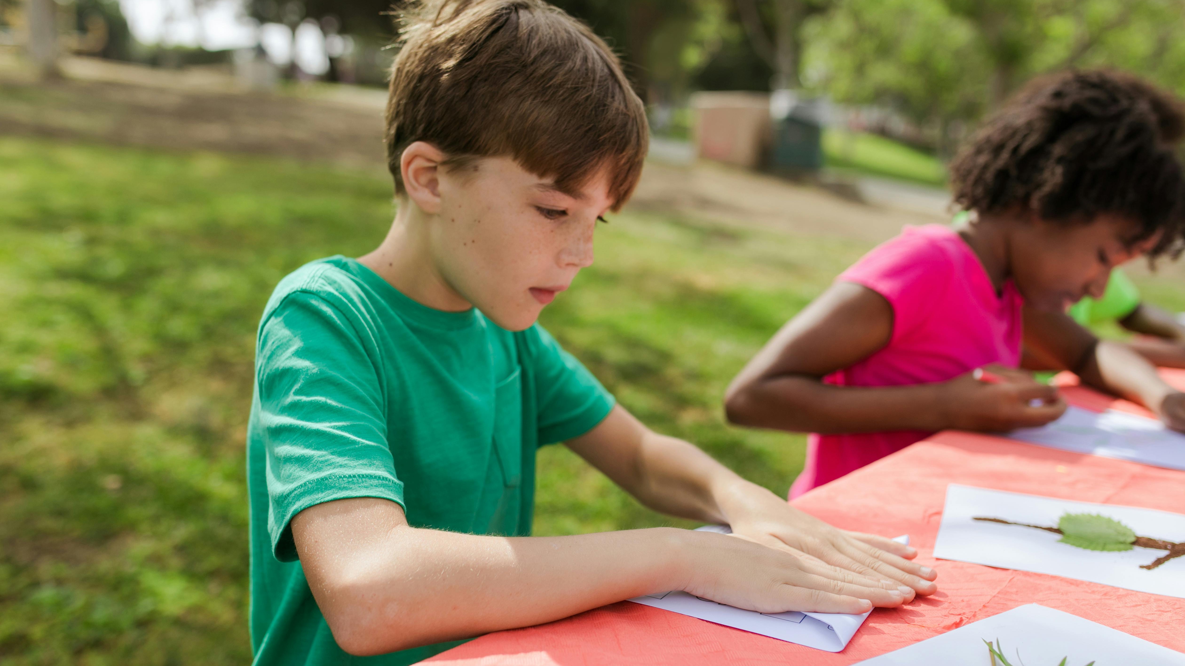 Father and child at museum in San Antonio, exploring kid-friendly events.