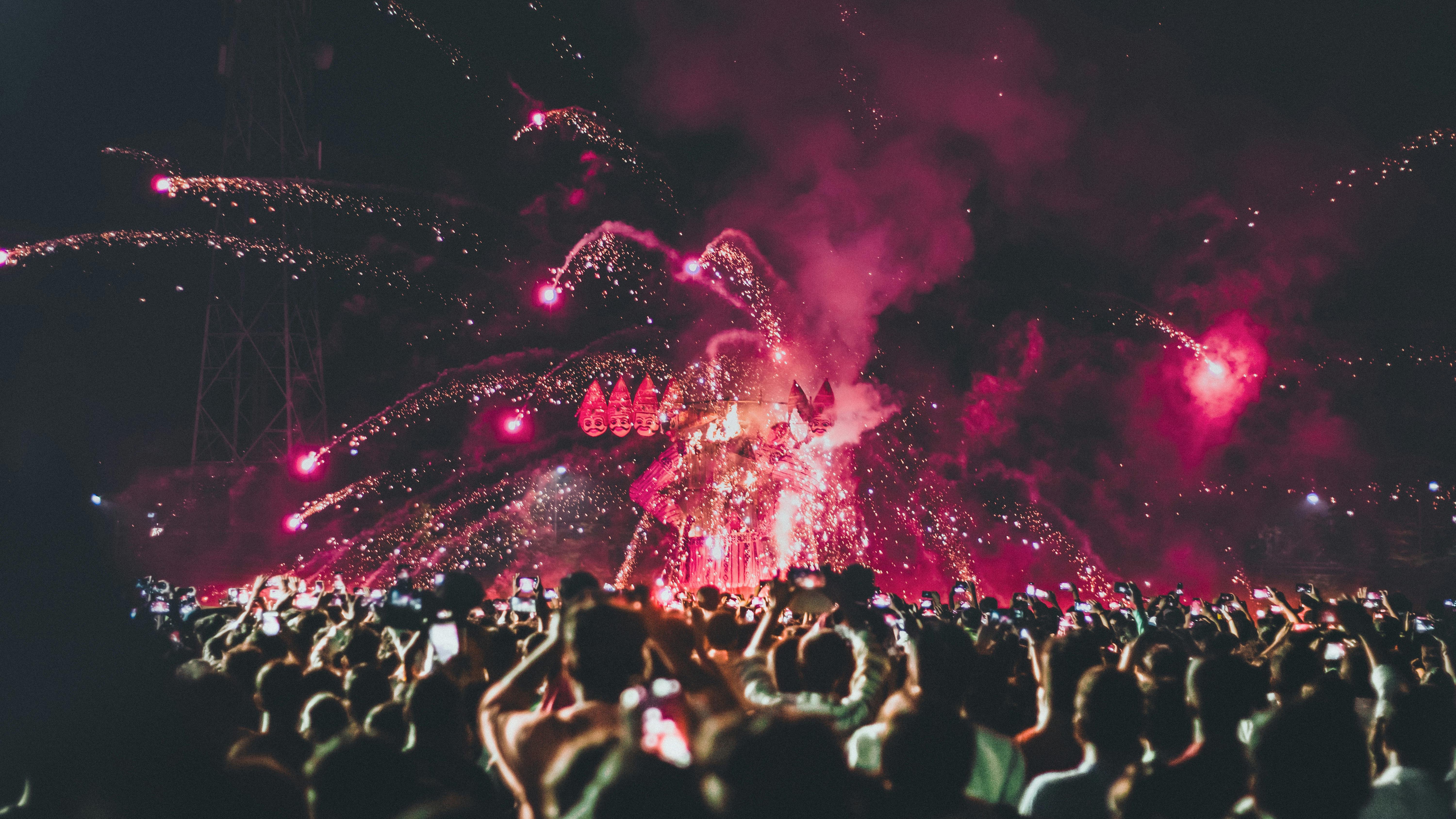 Dynamic band performance at San Antonio festival, capturing live energy.