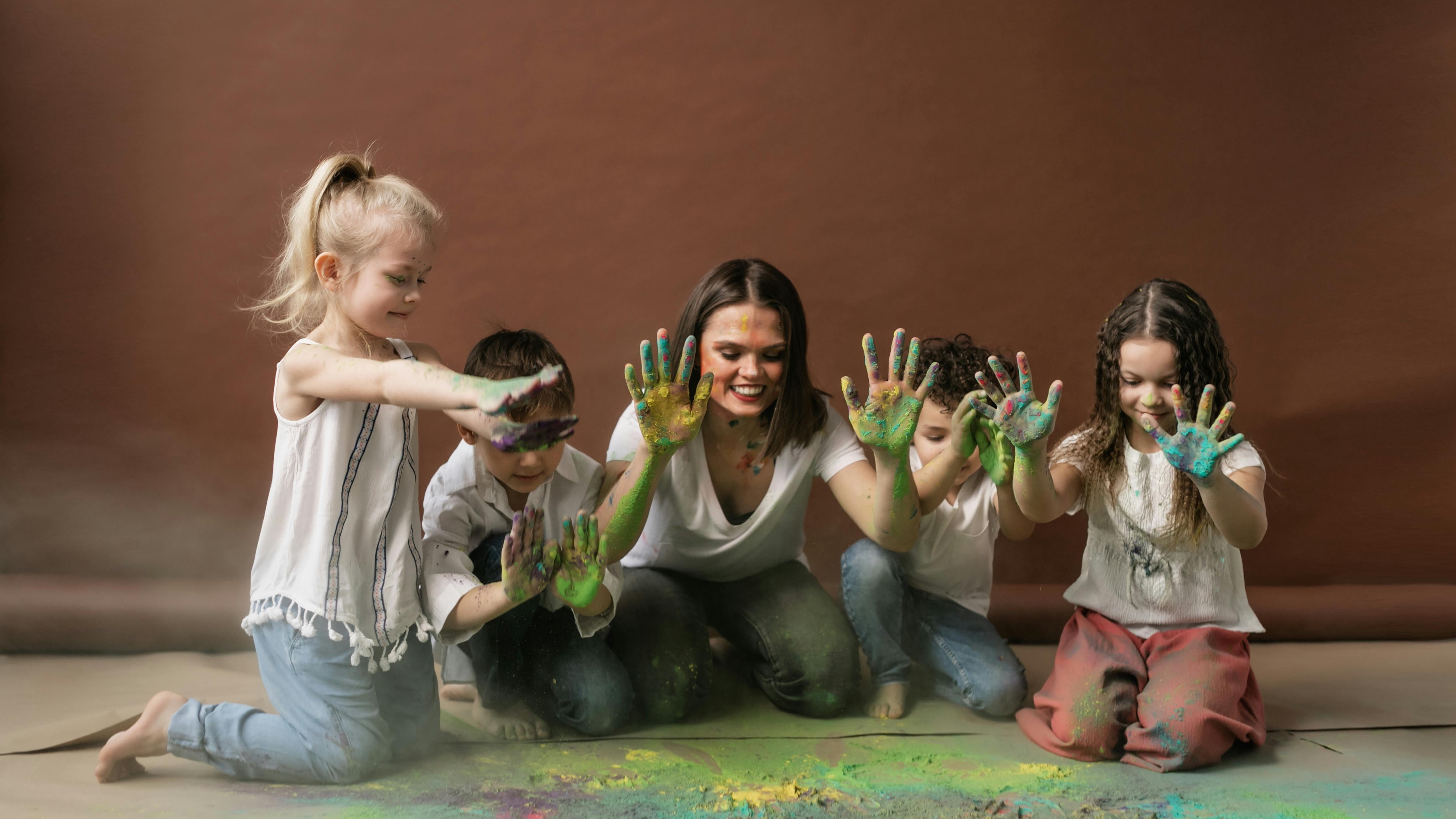 Spring festival in Omaha with kites and families enjoying the day.