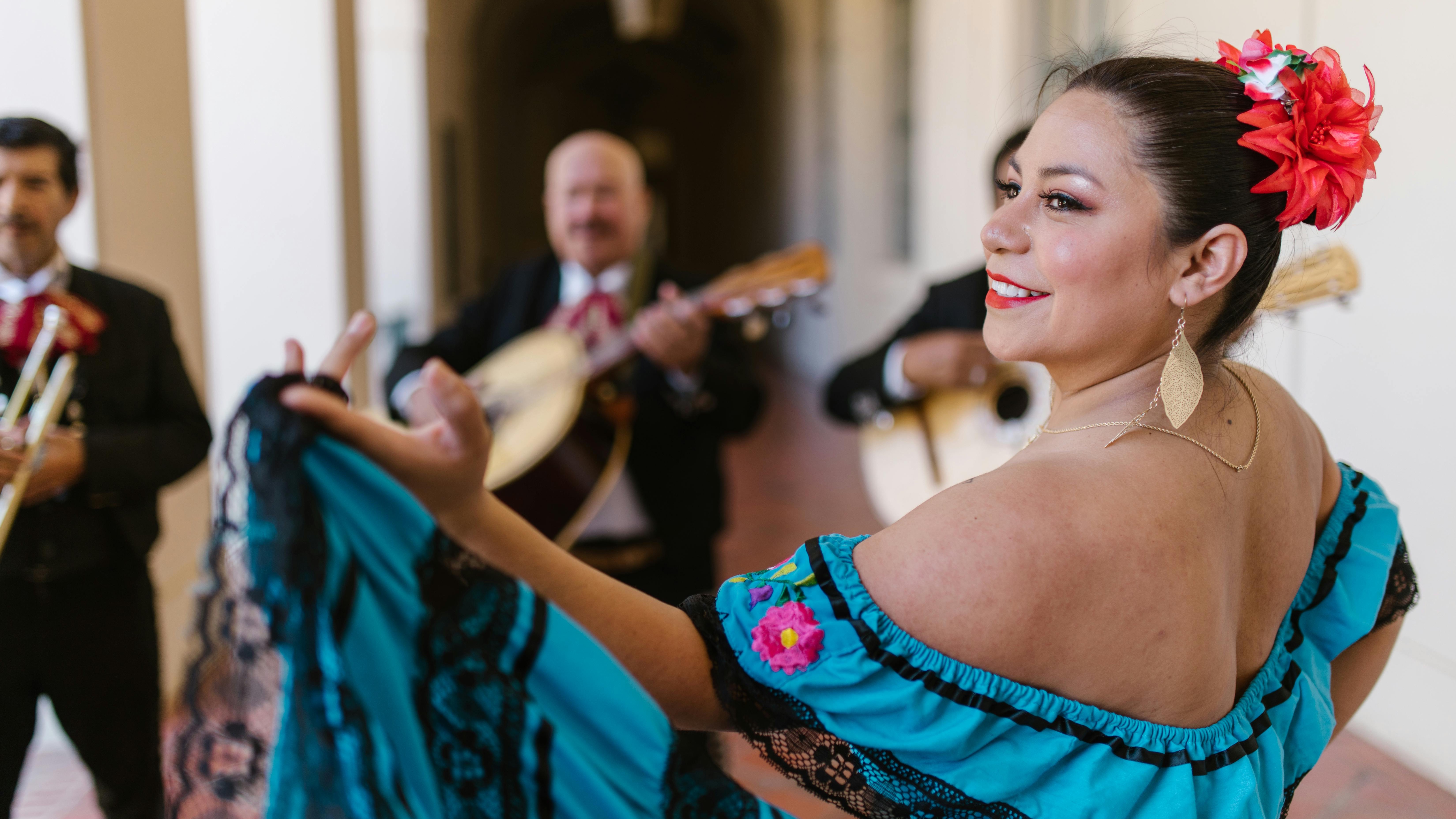 Colorful celebration at cultural festivals in San Antonio.