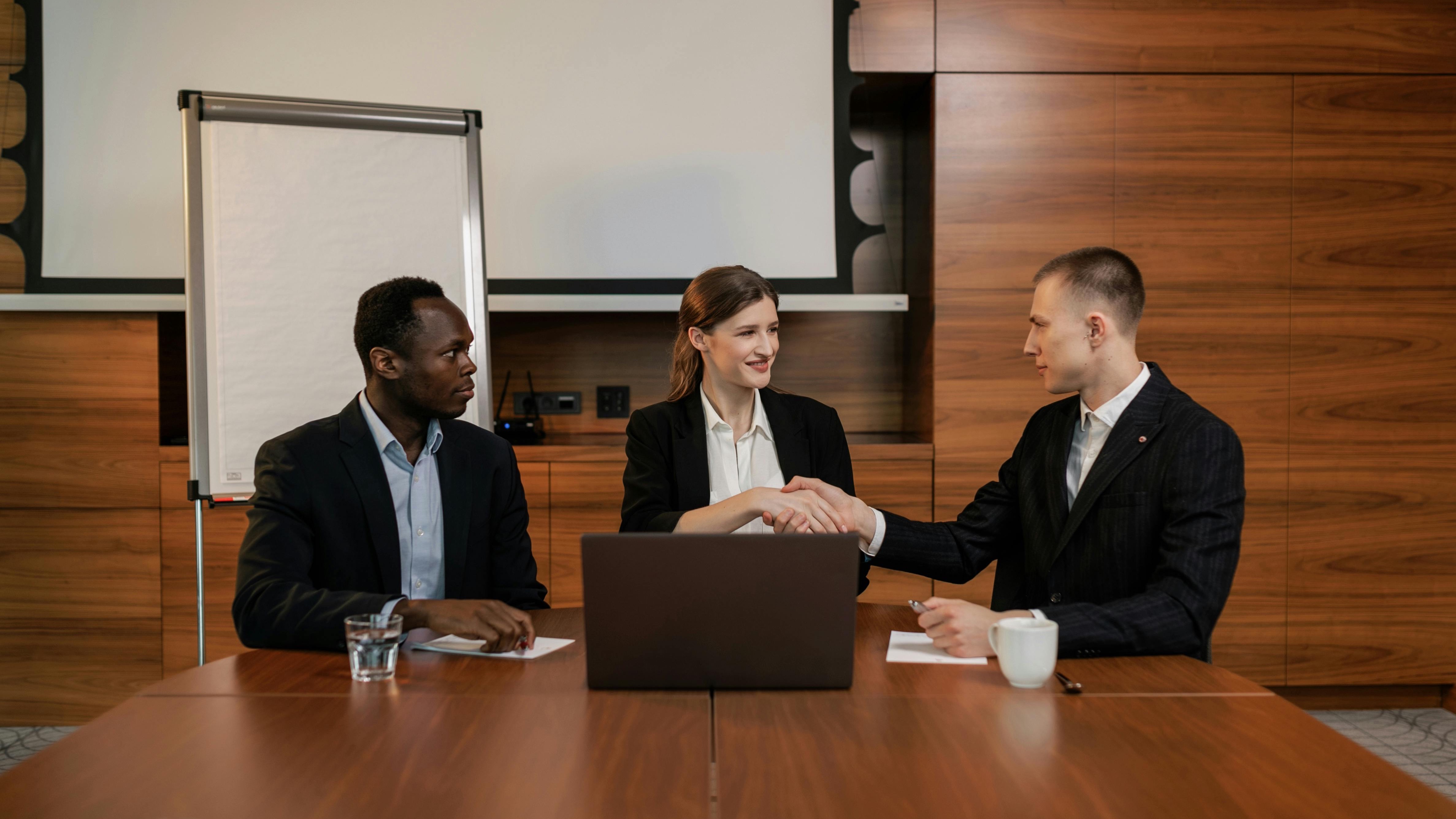 HR technology abstract with glowing smiley faces and figures