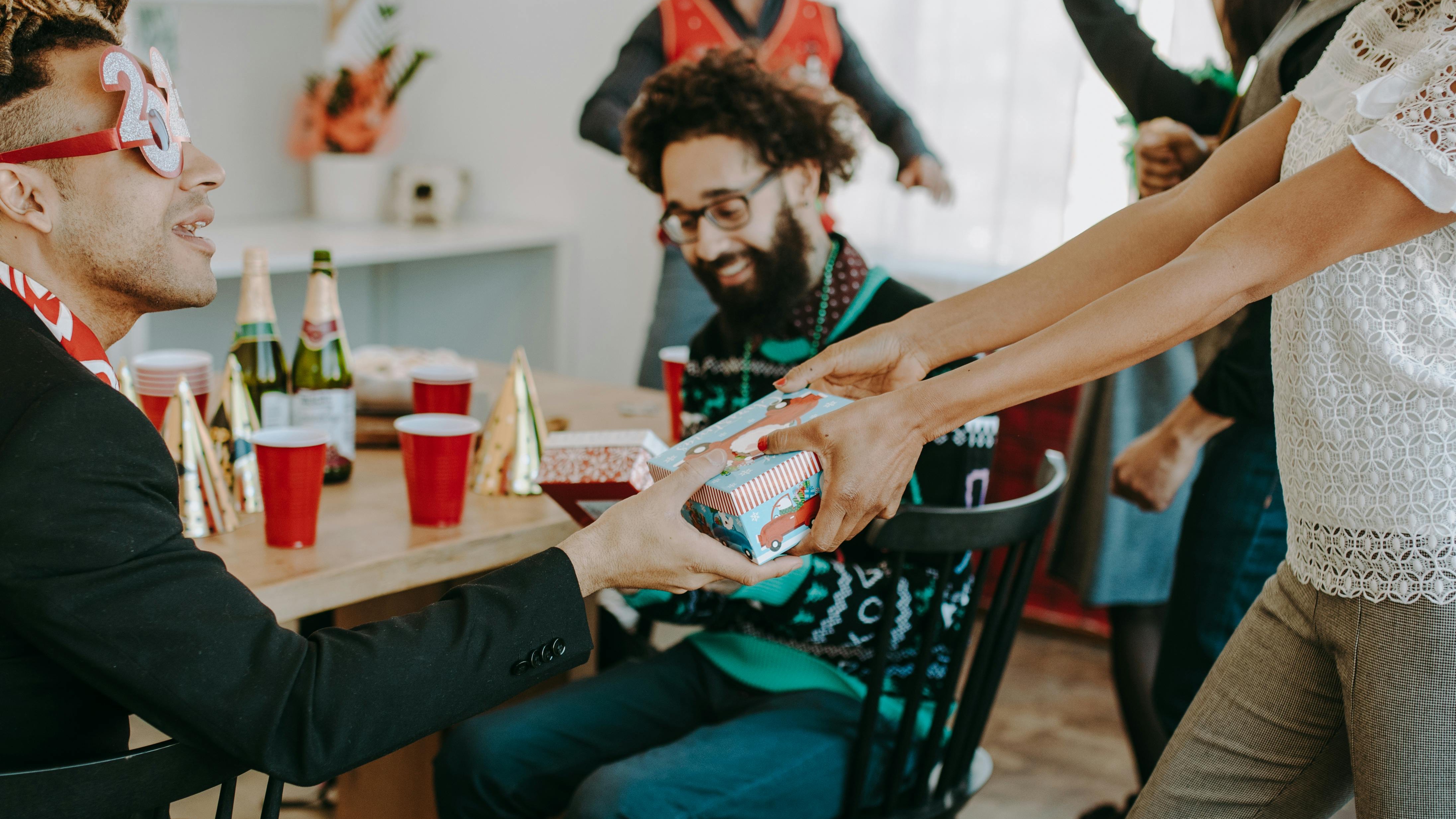 B2B December Launch Party Omaha event banner with black background.