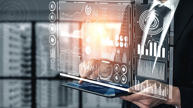 Illustration depicting circuit sparsity in AI with data and colorful connections.