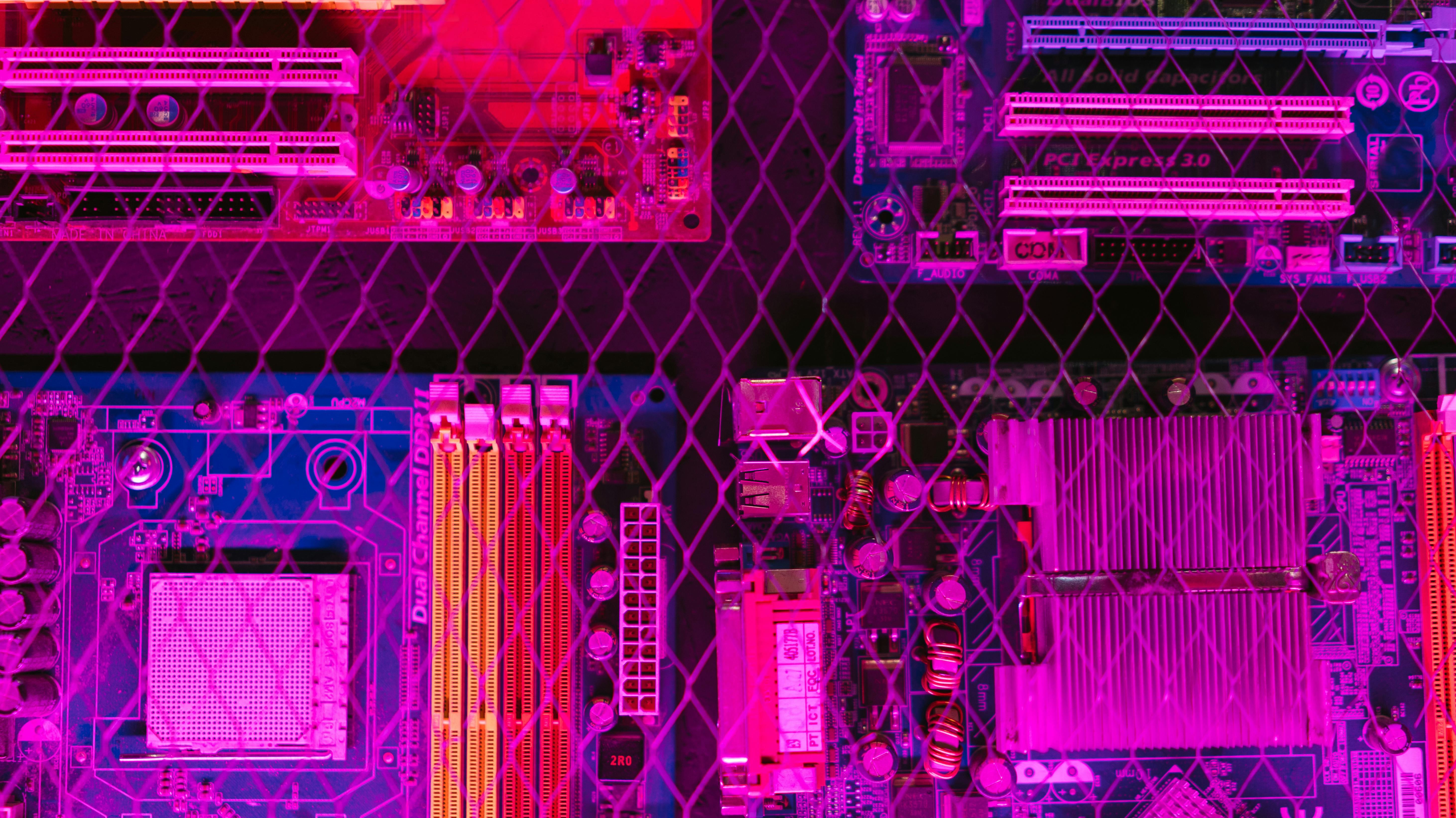 Futuristic concept of AI-Inventions with digital elements.