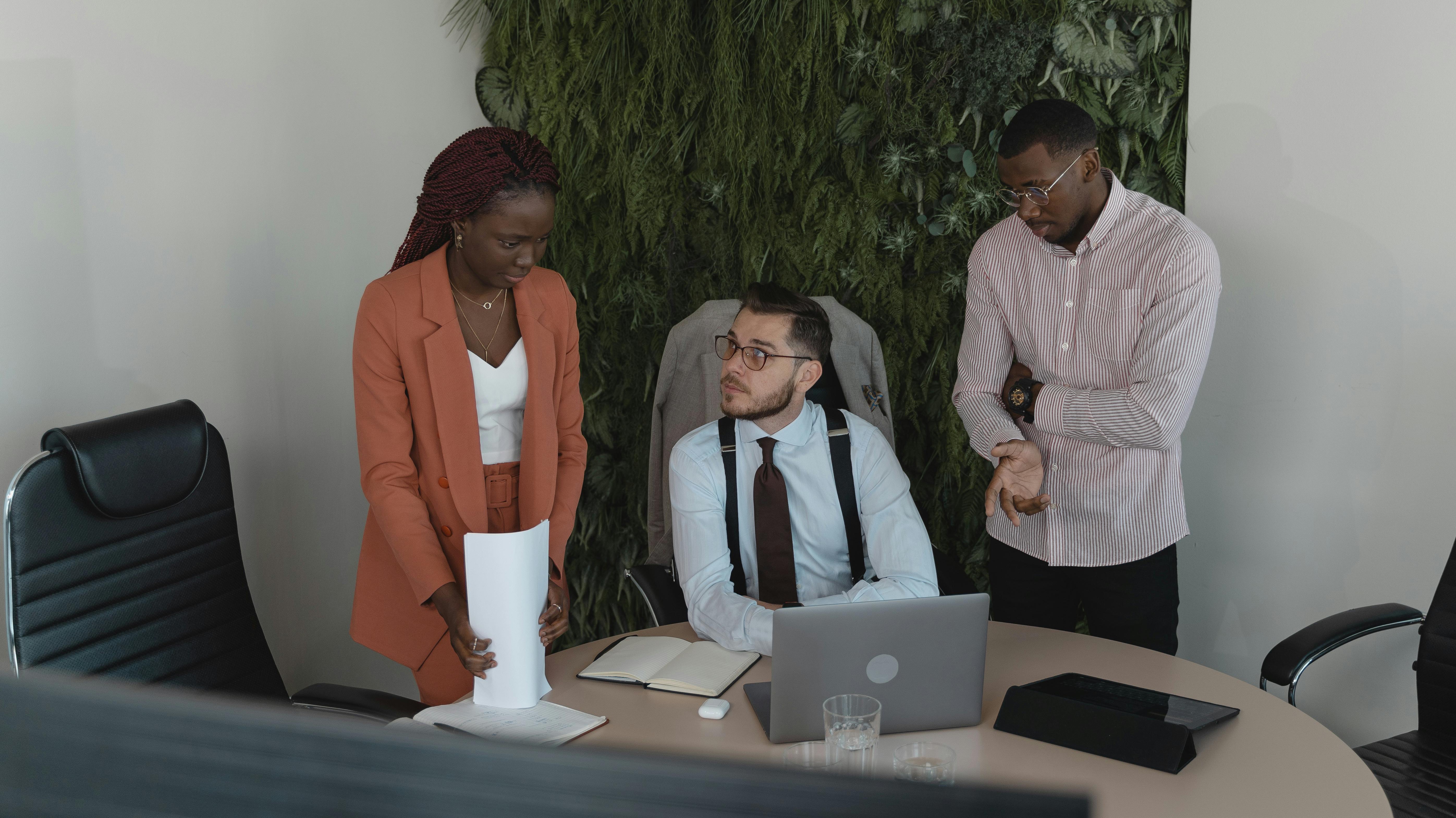 Law360 logo design on a blue background for HR compliance.