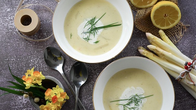 Comforting healthy family meal of orzo with vegetables.