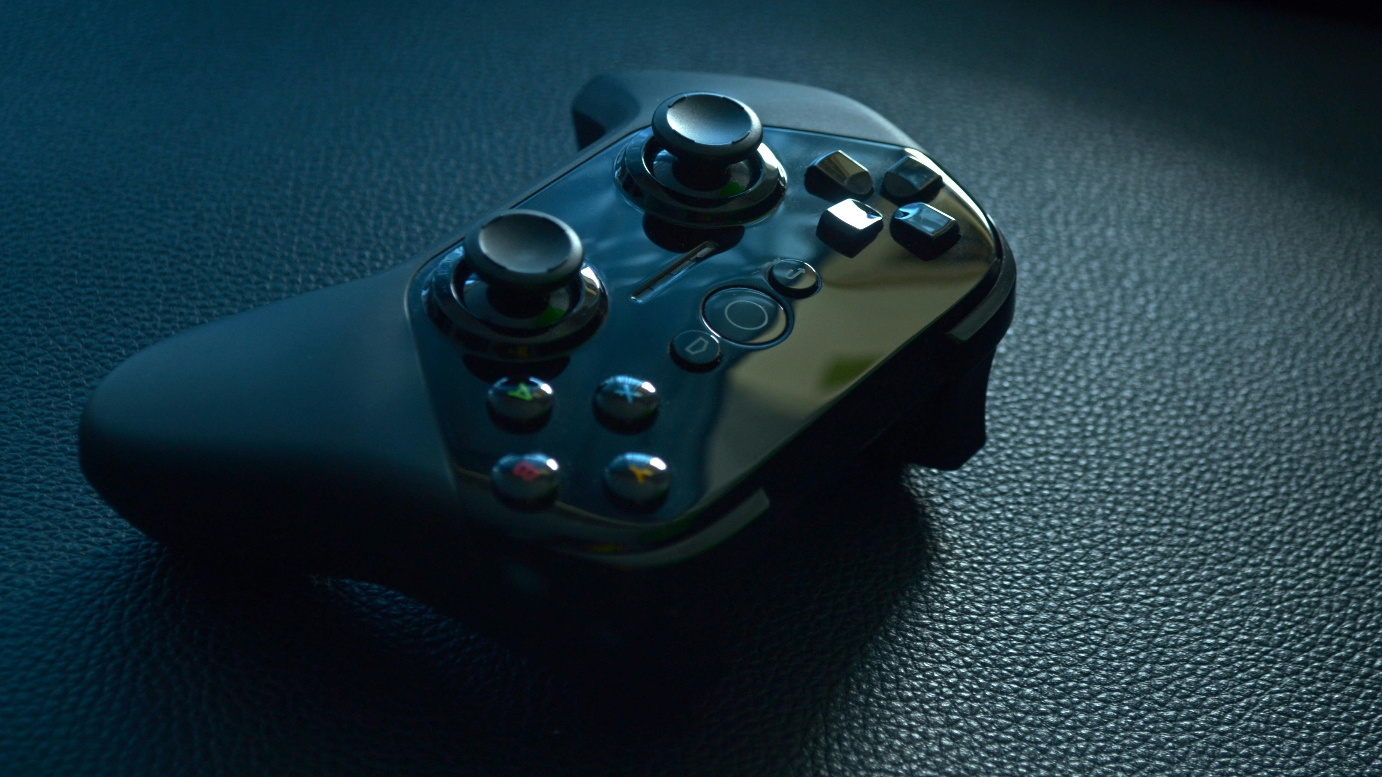 Futuristic astronaut helmet in red setting from Bloober Team Project M