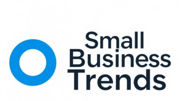 Blue circle logo with Small Business Trends text for Workday AI solutions.