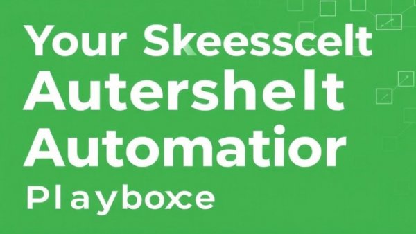 Your spreadsheet automation playbook