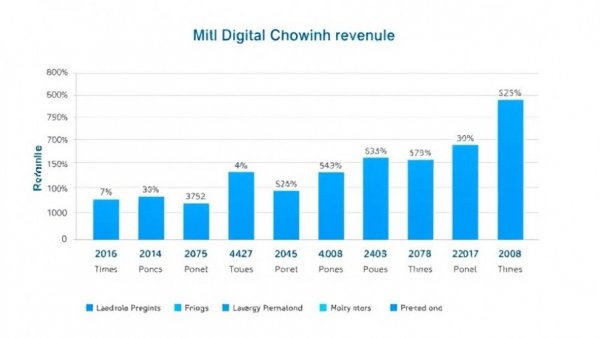Bar chart showing revenue growth in digital channels to build holiday traffic to your online store.