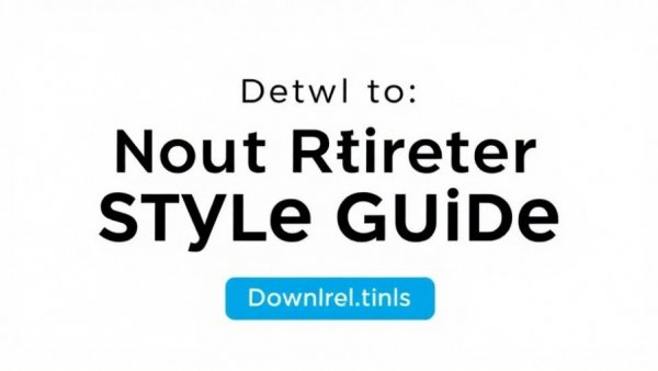 Minimalistic style guide download call for consistent brand voice.