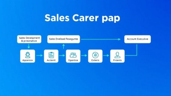 Sales Development Representative Apprentice career path illustration with steps.