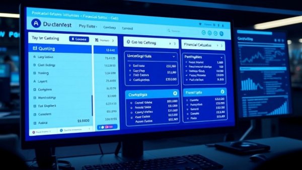 Dynamic business software interface with Agentforce and calculation details.