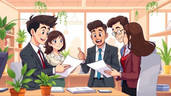 Texas company registration process visualized with business team in office.