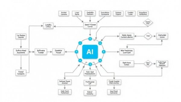 Flowchart showing physical AI implementation in business.
