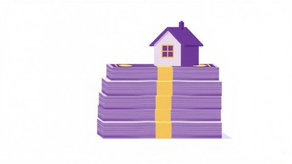 Illustrative house and money symbolizing startup business loan options.