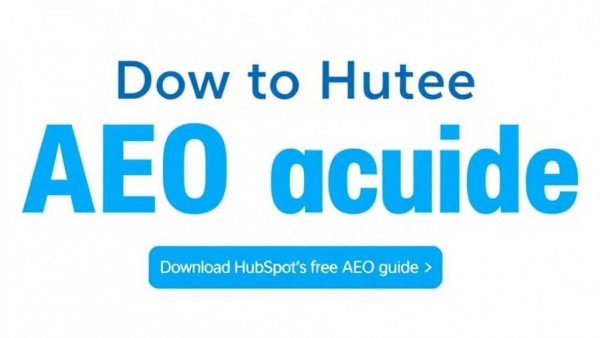 Download HubSpot's Free AEO Guide text banner.