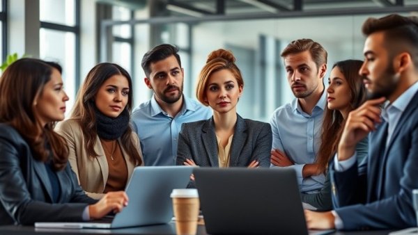Diverse team discussing office meeting, Misconceptions of Team Building.