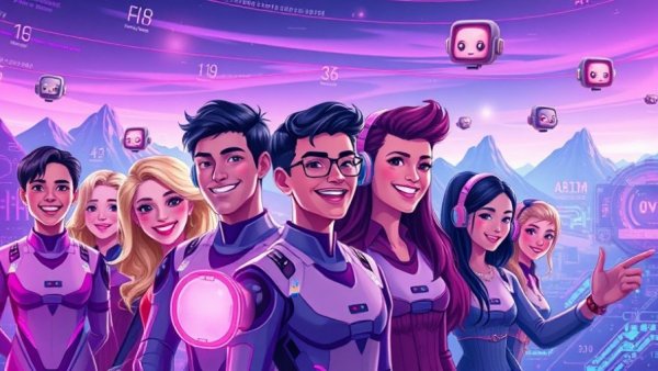 Agentic AI for Small Business theme, diverse avatars with AI elements.