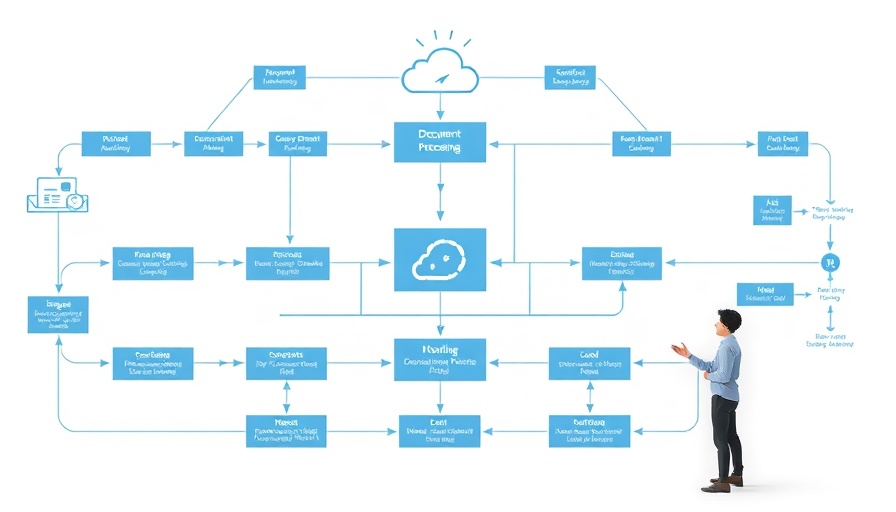 Document AI flowchart for small businesses with cloud integration.
