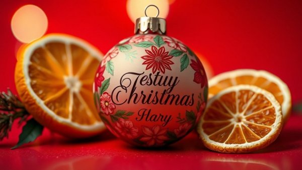 Colorful Christmas ornament for holiday gifts on Etsy, floral design.